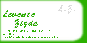 levente zizda business card